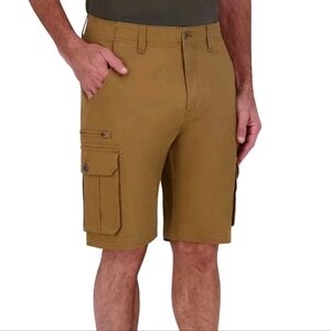 IRON Clothing Co Men's Flex Waistband Stretch Multi Pocket Cargo Short 38